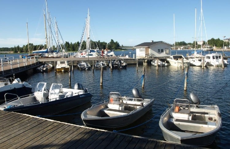 Рыбацкая бухта в Финляндии